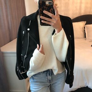 Zara Suede Moto Jacket